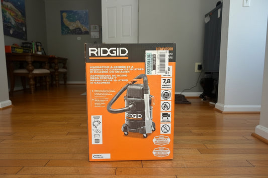 New RIDGID 5 Gallon Steel Ash & Grilling Vac