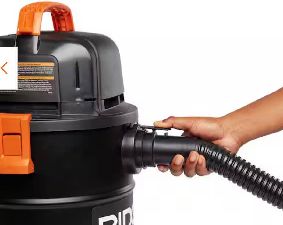 New RIDGID 5 Gallon Steel Ash & Grilling Vac